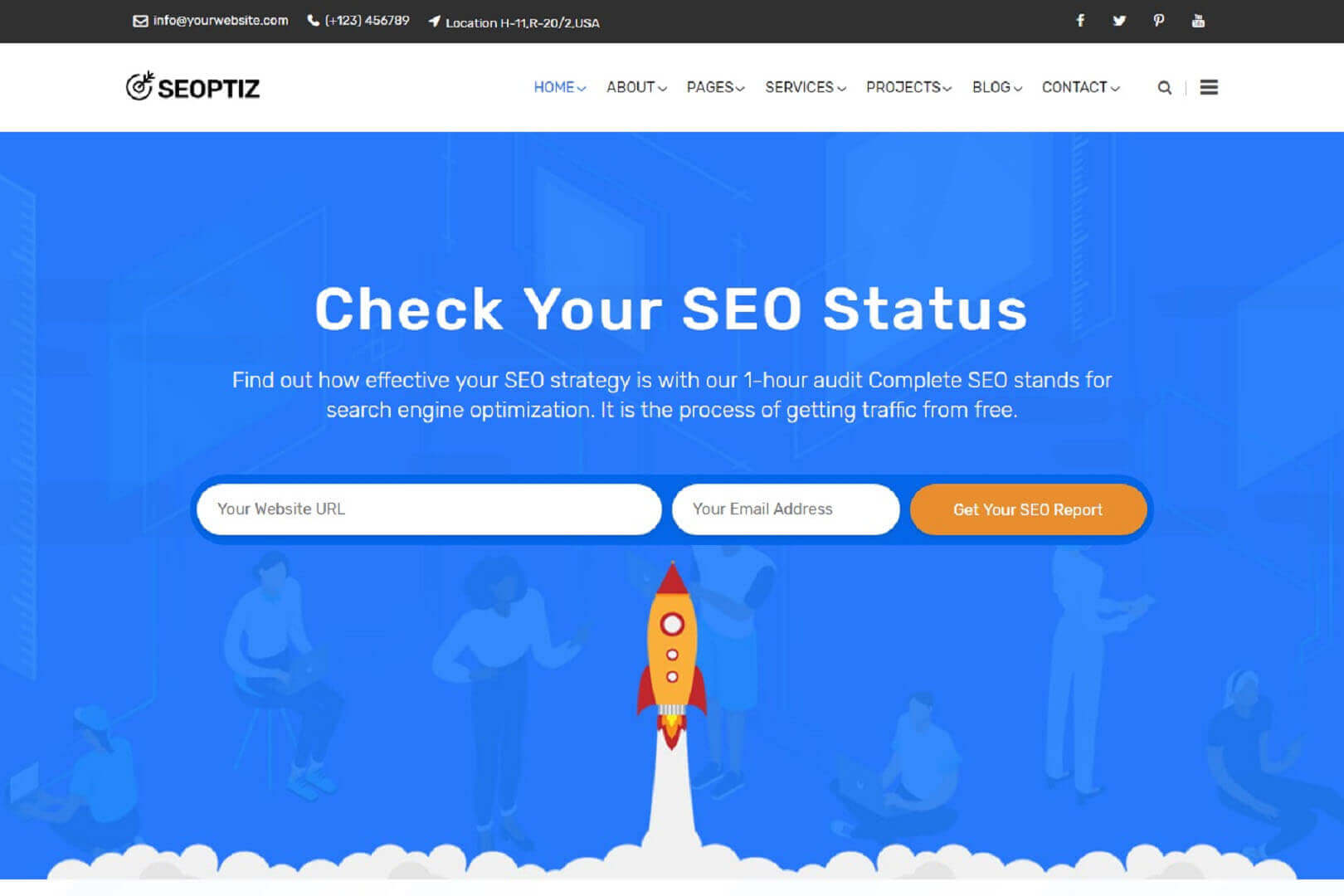 Seoptiz SEO Digital Marketing Agency HTML Template